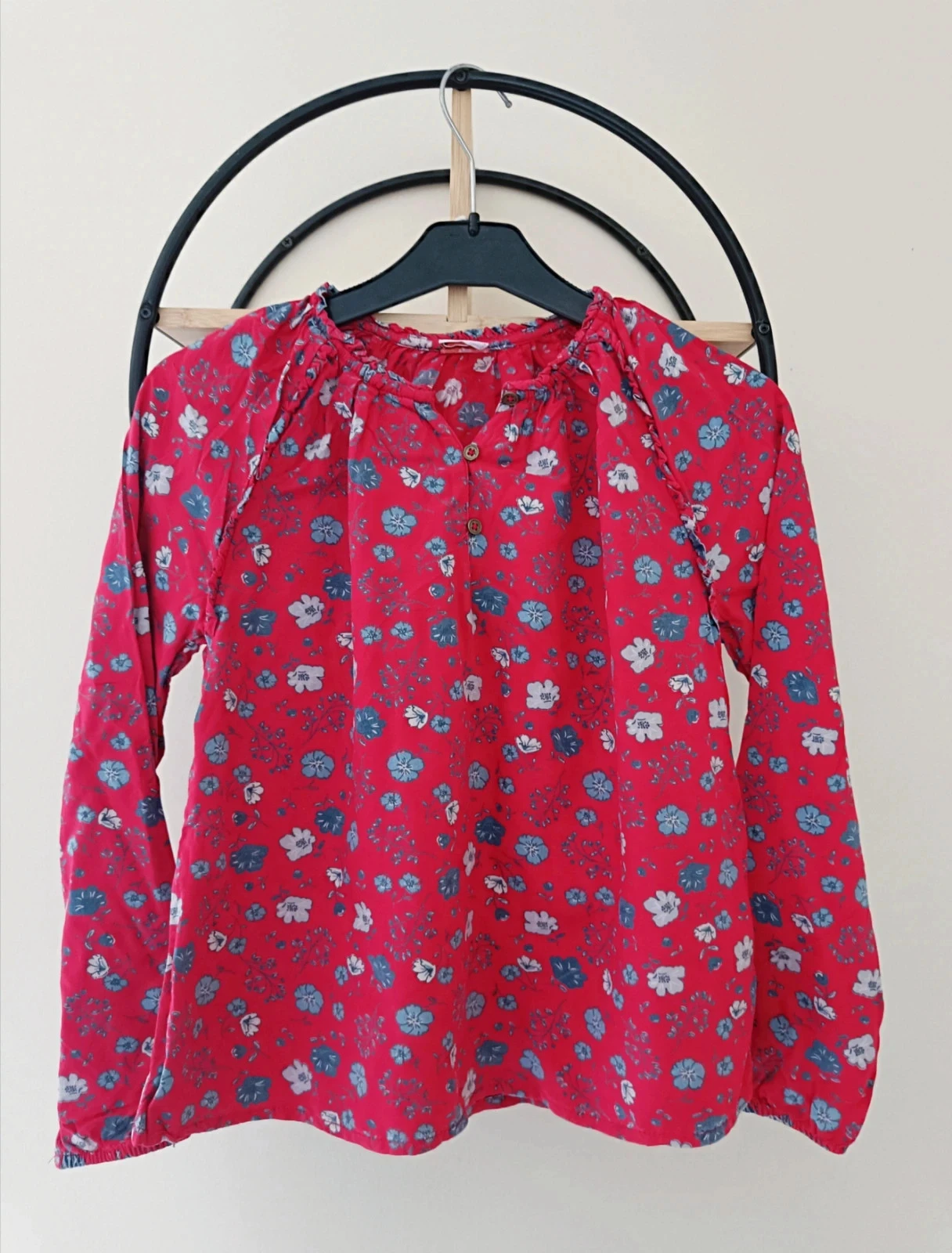 10 ans blouse tape a l'oeil